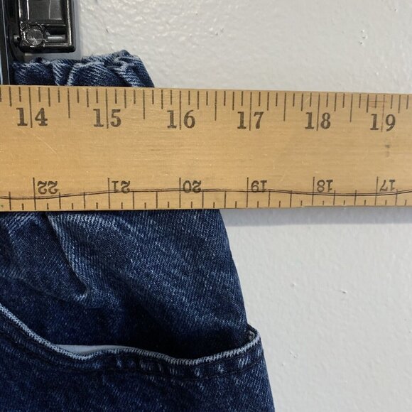 Geoffrey Hunter Women’s Sz 16W High Waist Pleated Jeans Blue Tapered Vintage 80s - Picture 2 of 12